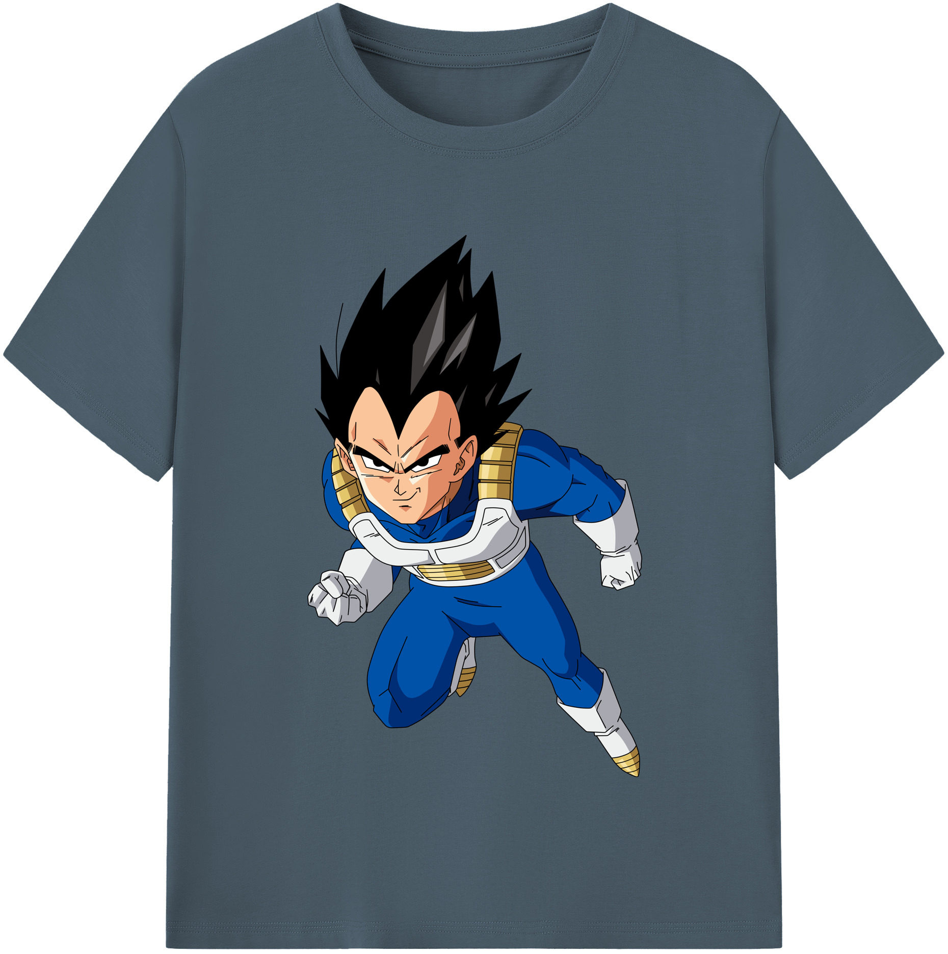 （画像用） ドラゴンボール ベジータ四世（Bejīta Yonsei）DRAGON BALL Vegeta IV 綿100％半袖Tシャツ（フロントプリント）